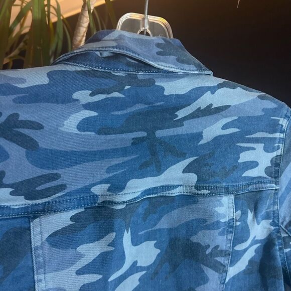 Y2K Mavi Blue Camo Jean Jacket XS - Picture 8 of 14